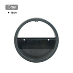 Round Iron Wall Vase Home Living Room Hanging Basket Decorative Flower Pot Wall Decor Succulent Plant Planters Art Glass Vases Gray M