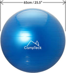 Fitness ball and pump