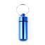 Metal pill container keychain
