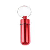 Metal pill container keychain