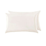 Mulberry Silk Pillow Cases Set of 2 in Various Colors Beige