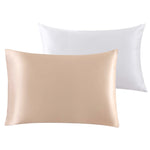 Mulberry Silk Pillow Cases Set of 2 in Various Colors Light Pink