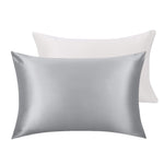 Mulberry Silk Pillow Cases Set of 2 in Various Colors Gray