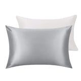 Mulberry Silk Pillow Cases Set of 2 in Various Colors Gray