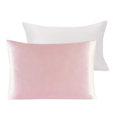 Mulberry Silk Pillow Cases Set of 2 in Various Colors Pink