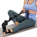Yoga Foot & Calf Stretch Strap for Plantar Fasciitis, Heel Spurs, Foot Drop, Achilles Tendonitis & Hamstring