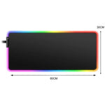 RGB LED Lighting Computer Gaming Mouse Pad with 10 Lighting Modes Large