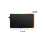 RGB LED Lighting Computer Gaming Mouse Pad with 10 Lighting Modes Small