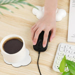 Hand Support Ergonomic Cloud Memory Foam Wrist Rest with Coaster