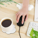 Hand Support Ergonomic Cloud Memory Foam Wrist Rest with Coaster