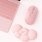 Hand Support Ergonomic Cloud Memory Foam Wrist Rest with Coaster
