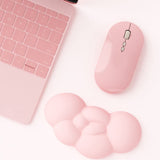 Hand Support Ergonomic Cloud Memory Foam Wrist Rest with Coaster