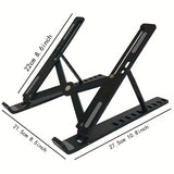 9 Levels Height Adjustable Alumiinum Alloy Portable Laptop Stand