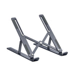 9 Levels Height Adjustable Alumiinum Alloy Portable Laptop Stand Grey