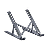 9 Levels Height Adjustable Alumiinum Alloy Portable Laptop Stand Grey