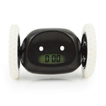 LED Lazy Running Electronic Digital Alarm Clock- Battery Operated Black