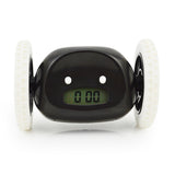 LED Lazy Running Electronic Digital Alarm Clock- Battery Operated Black
