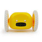 LED Lazy Running Electronic Digital Alarm Clock- Battery Operated Yellow