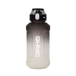 1.3L Gradient Color Sports Water Drinking Bottle with Straw and Time Marker