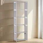 5-Tier Modern Book Storage Shelf Bookcase Display Cubed Unit Organizer 1 pcs
