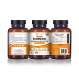 Prowise Organic Turmeric 1440mg with Black Pepper & Ginger |120 Vegan Capsules with Active Ingredient Curcumin I Made in The UK
