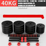 Set of Dumbbells with Kettle bell Handle |10-50 KG| 40KG