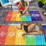 Rainbow Chakra Yoga Mat