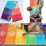 Rainbow Chakra Yoga Mat