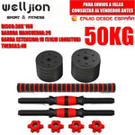 Set of Dumbbells with Kettle bell Handle |10-50 KG| 50KG