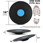 Yoga balance wobble board