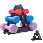 3-Tier dumbbell rack black