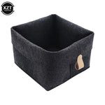 Nordic Felt Storage Basket Black