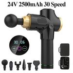 Massage Gun Golden Black 2500mAh