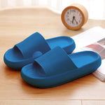 Thick Home Slippers Blue