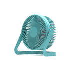 Rotating USB Desk Fan [Portable] Blue