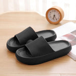 Thick Home Slippers Black