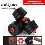 Set of Dumbbells with Kettle bell Handle |10-50 KG|
